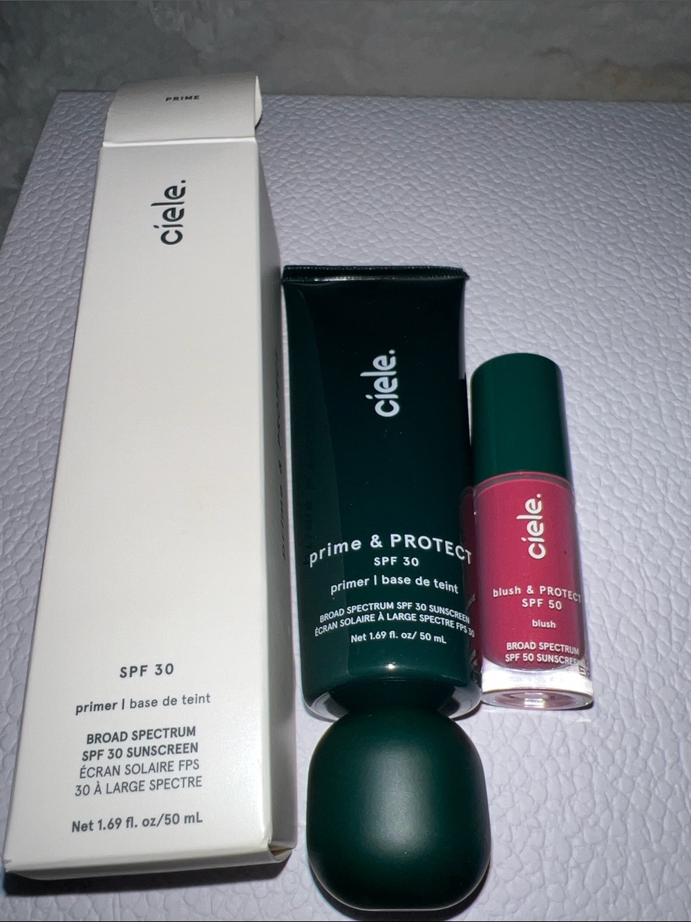 Ciele Prime & Protect SPF 30 Primer + mini blush SPF 50 (Berrie)